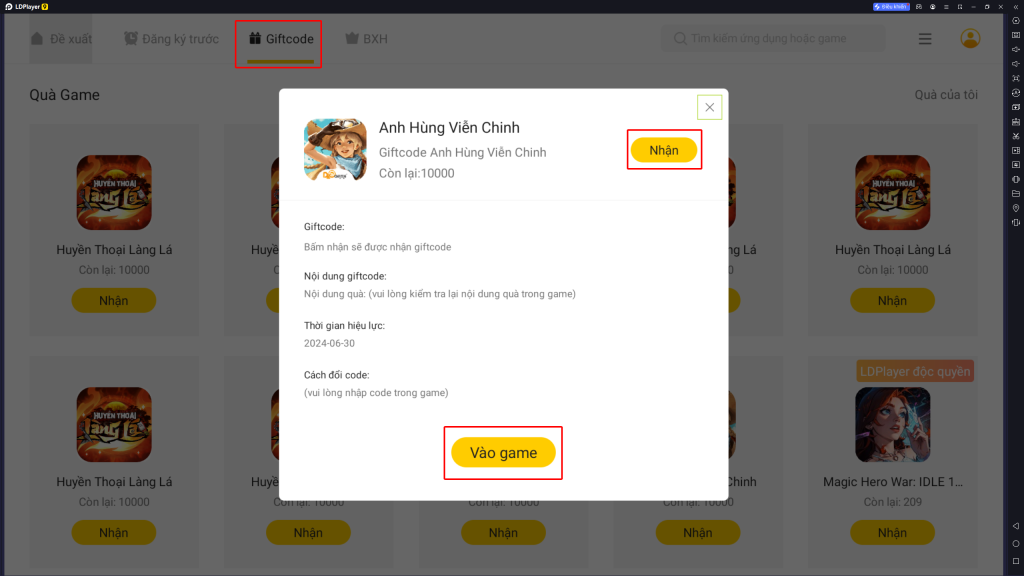 Anh Hùng Viễn Chinh: Tổng hợp giftcode tân thủ và hướng dẫn cách nhập
