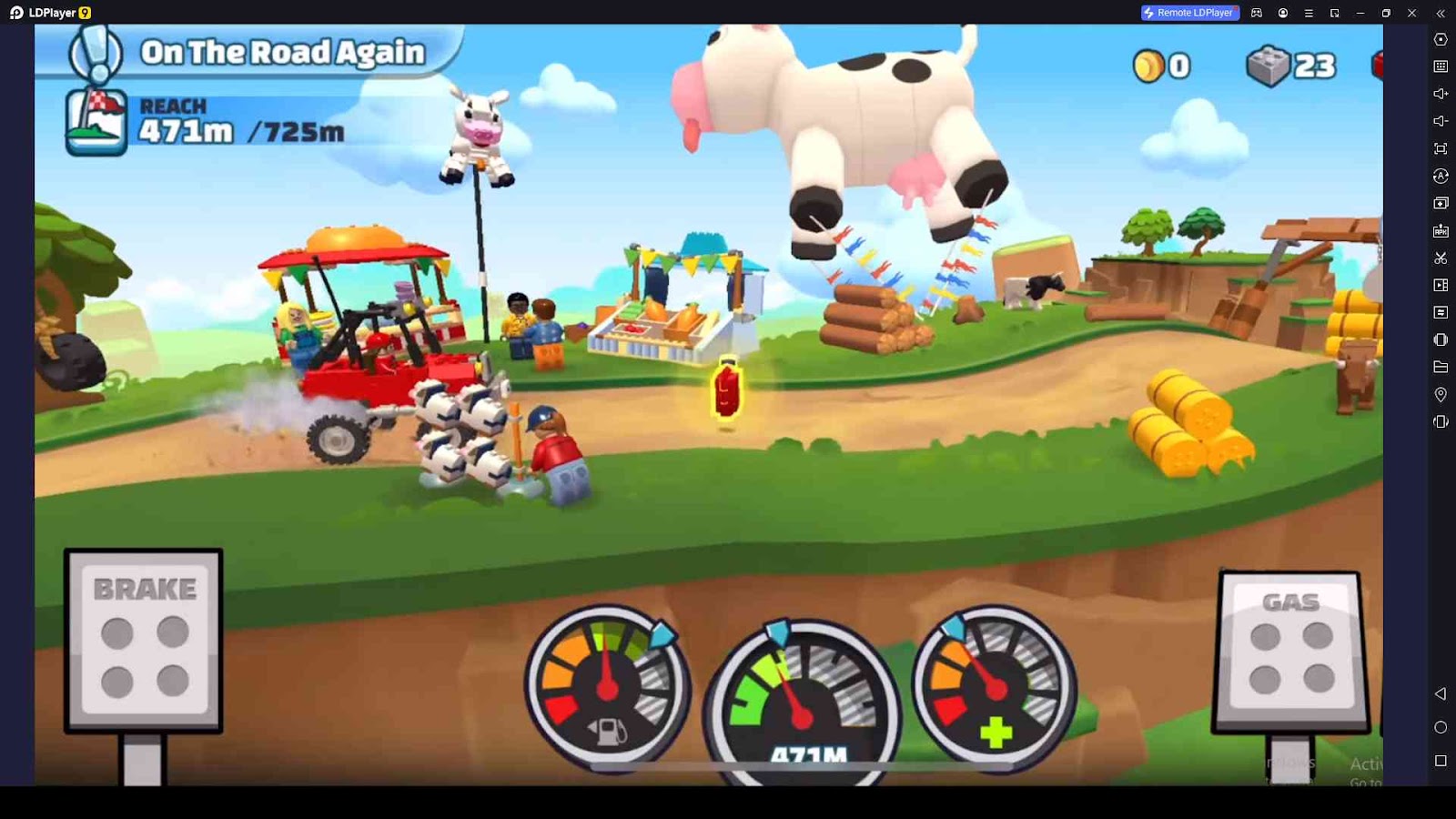 Collect Fuel in LEGO Hill Climb Adventures