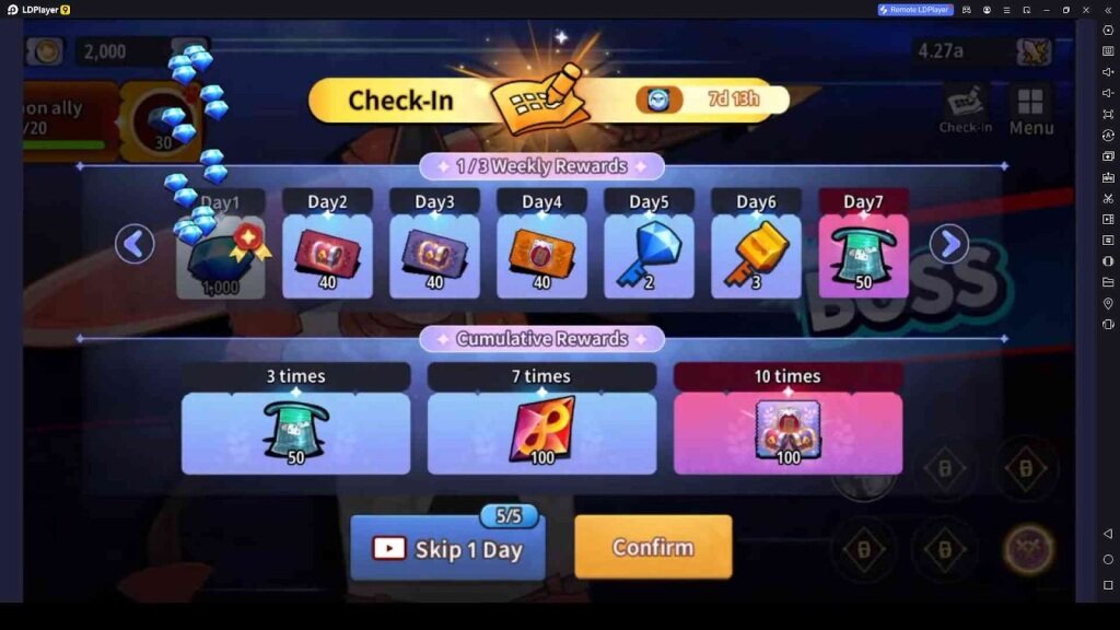 Claim Your Log-in Gifts