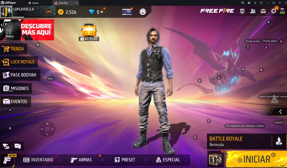 Guía para principiantes: Free Fire Caos en PC