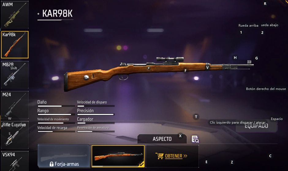 Top 10 mejores armas en Free Fire