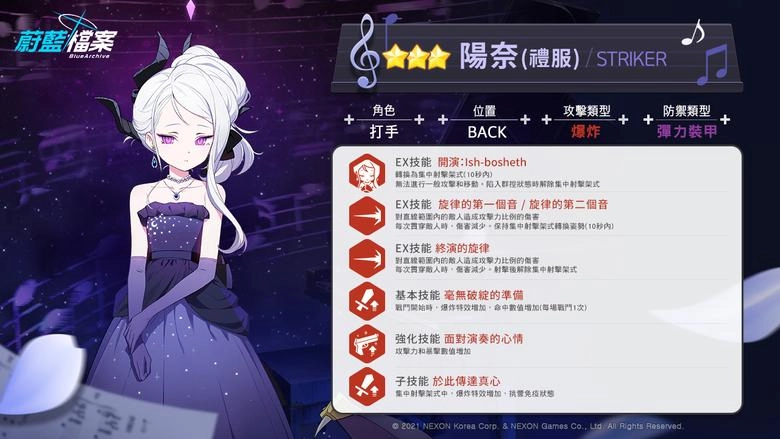【攻略】《蔚藍檔案》陽奈(禮服)&星野(泳裝)角色攻略