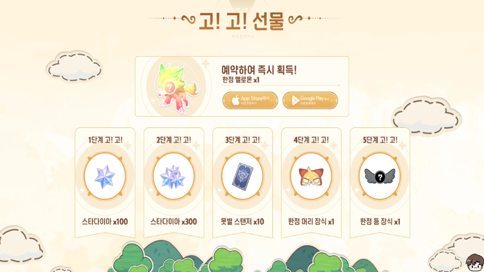 힐링 모바일 MMORPG '고! 고! 머핀' 사전 예약 시작