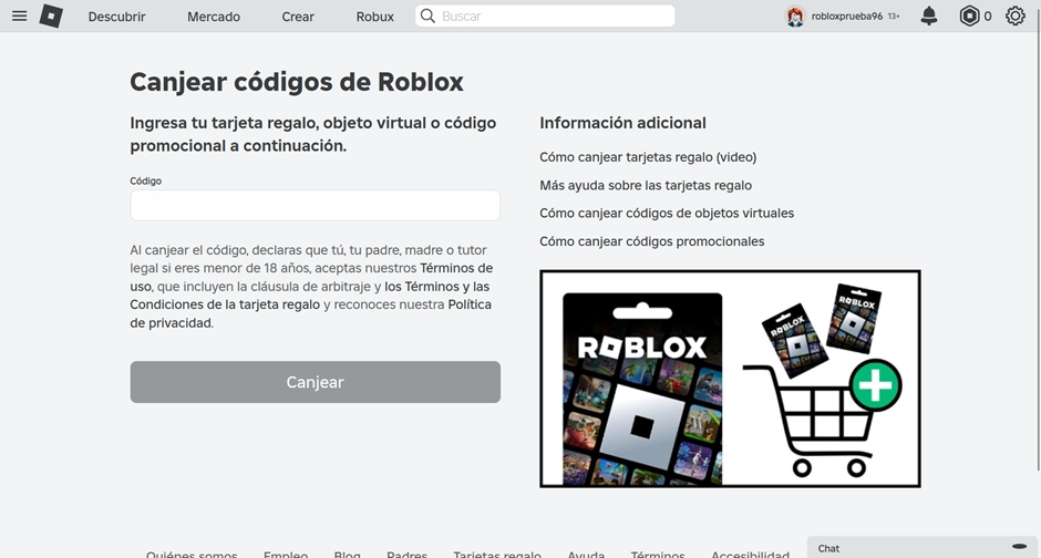Códigos de regalo para Roblox (Agosto 2024)
