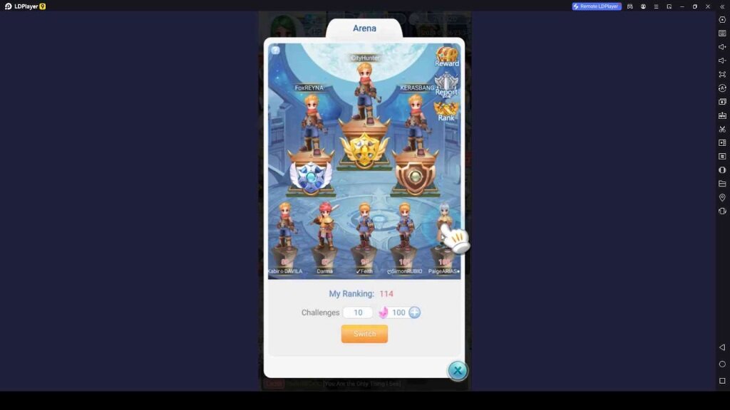 Win Arena Battles and Earn Glory
