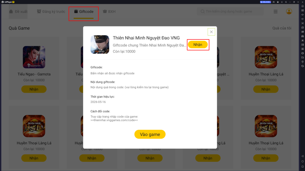 Thiên Nhai Minh Nguyệt Đao - VNG: Tổng hợp giftcode mới nhất và hướng dẫn cách nhập