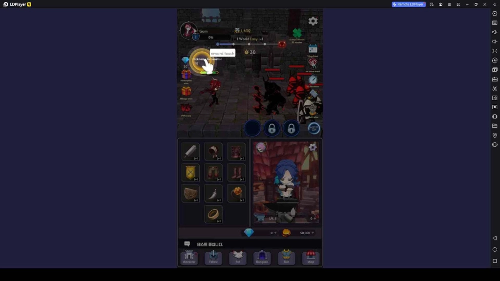 Follow Missions in Retired Demon RPG