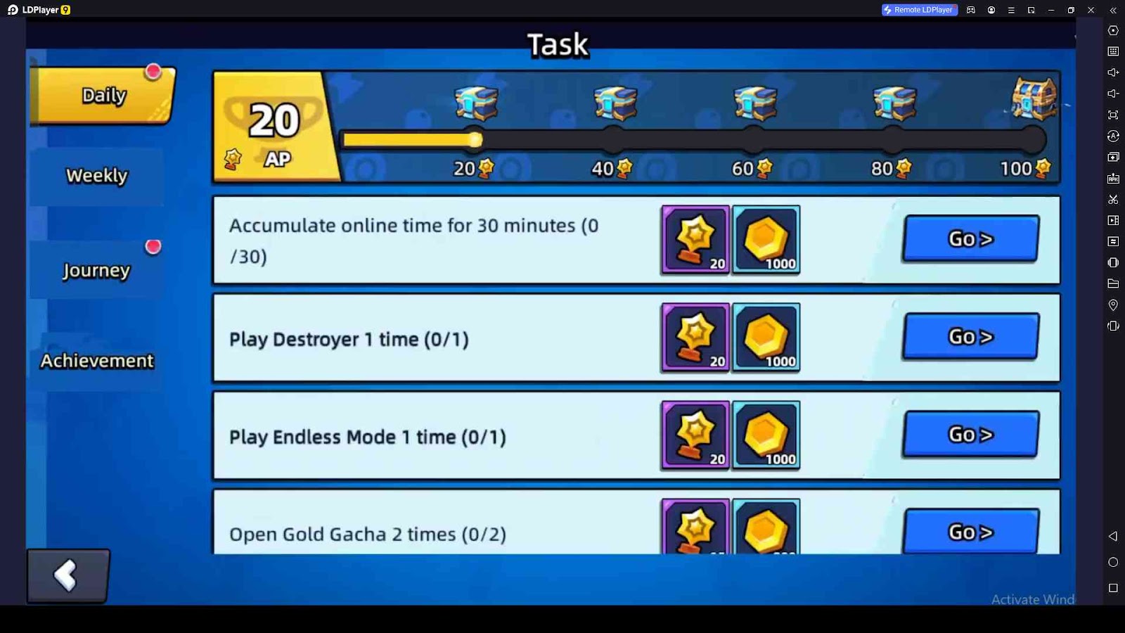 Follow Tasks and Get Rewards