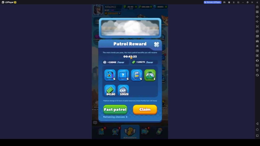 Claim Patrol Rewards in Zombie.io - Potato Shooting