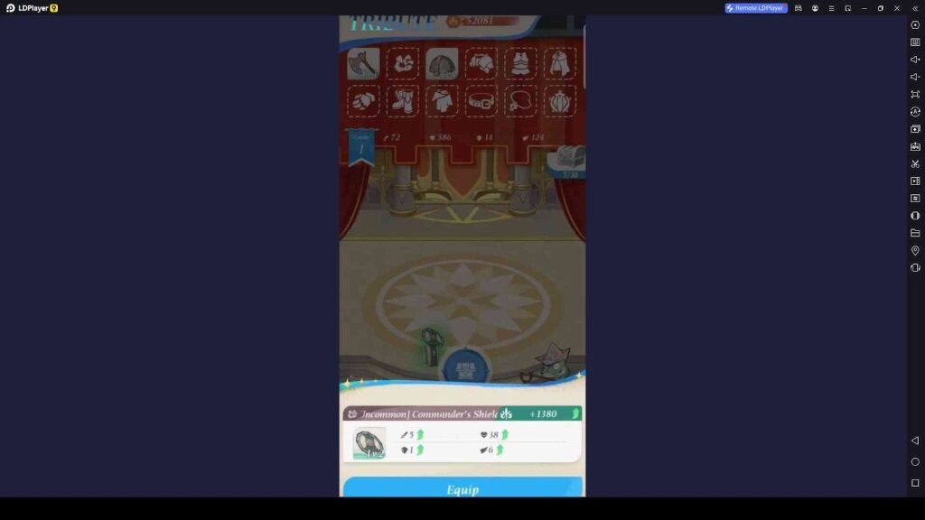 Equip Items to Become Stronger 