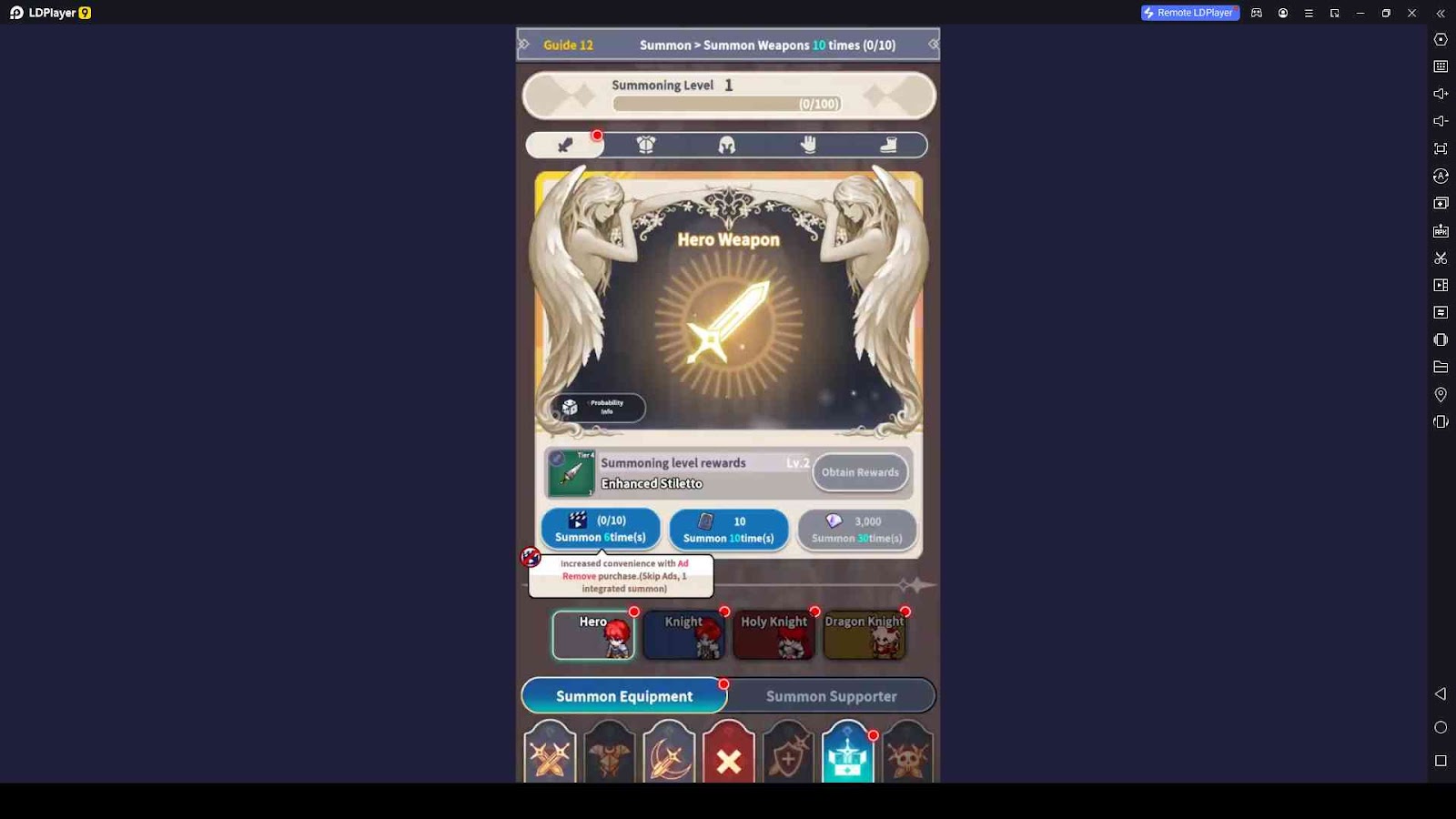 Summon the Best Equipment Items in Hero Raid : Idle RPG