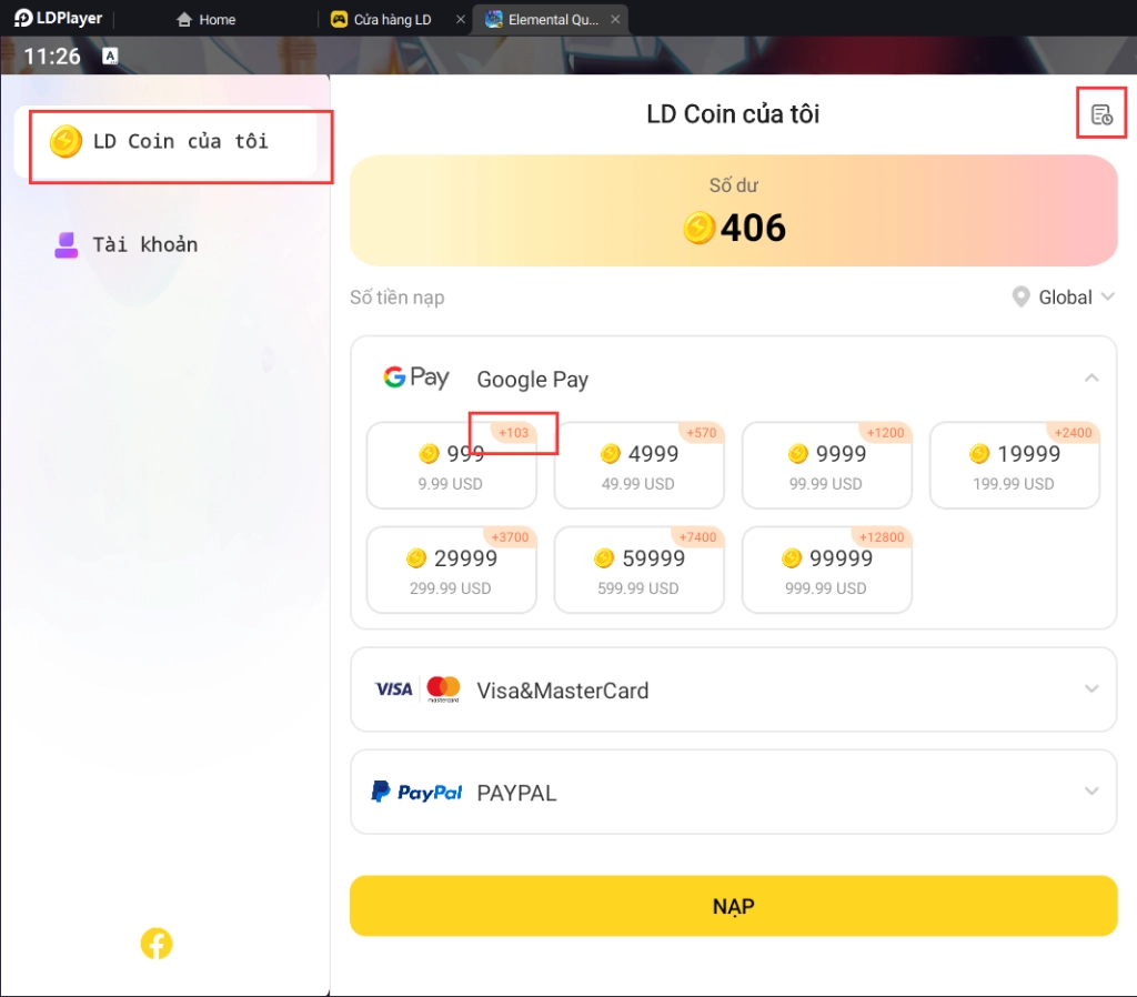EVENT LD COIN HOT!『Bạn nạp, tôi hoàn!』(lên tới 14%)