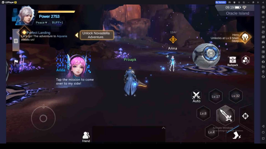 Tap the Missions and Proceed in Them 