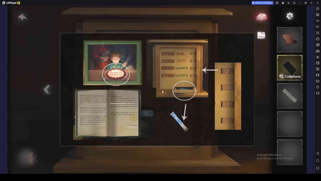 Use Hints to Solve Puzzles in Dark Notes