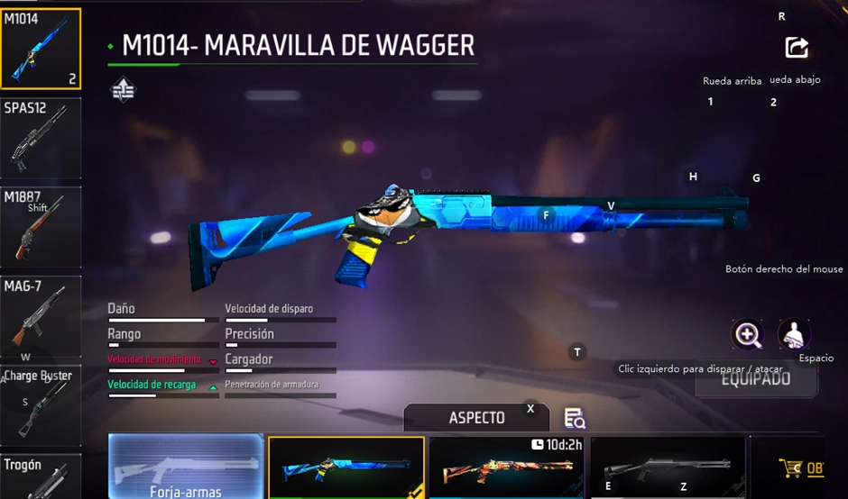 Top 10 mejores armas en Free Fire