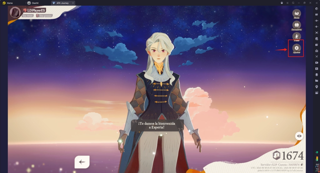 Actualización con códigos de juego en AFK Journey