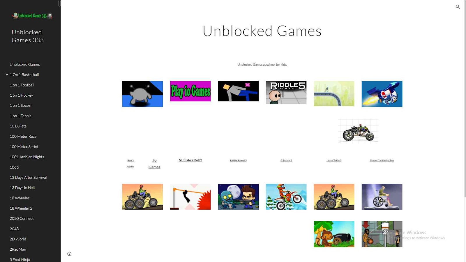 Unblocked Games 333