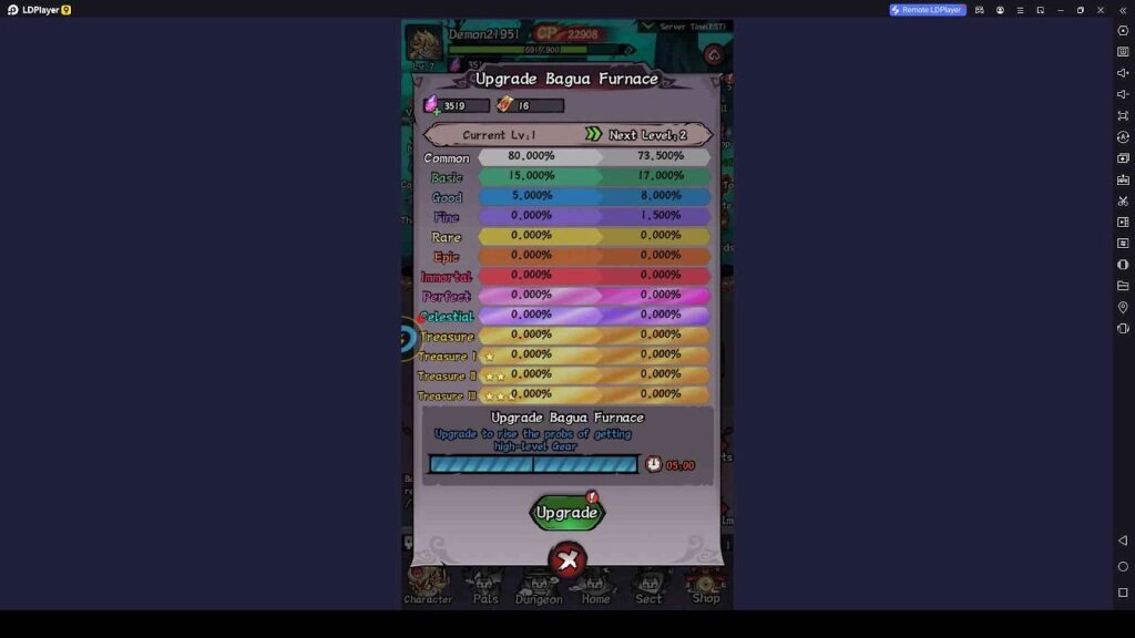 Upgrade the Furnace