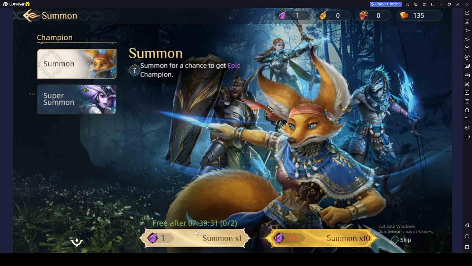 Summon New Champions to the Bloodline: Idle Legends Gameplay 