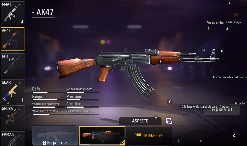 Top 10 mejores armas en Free Fire