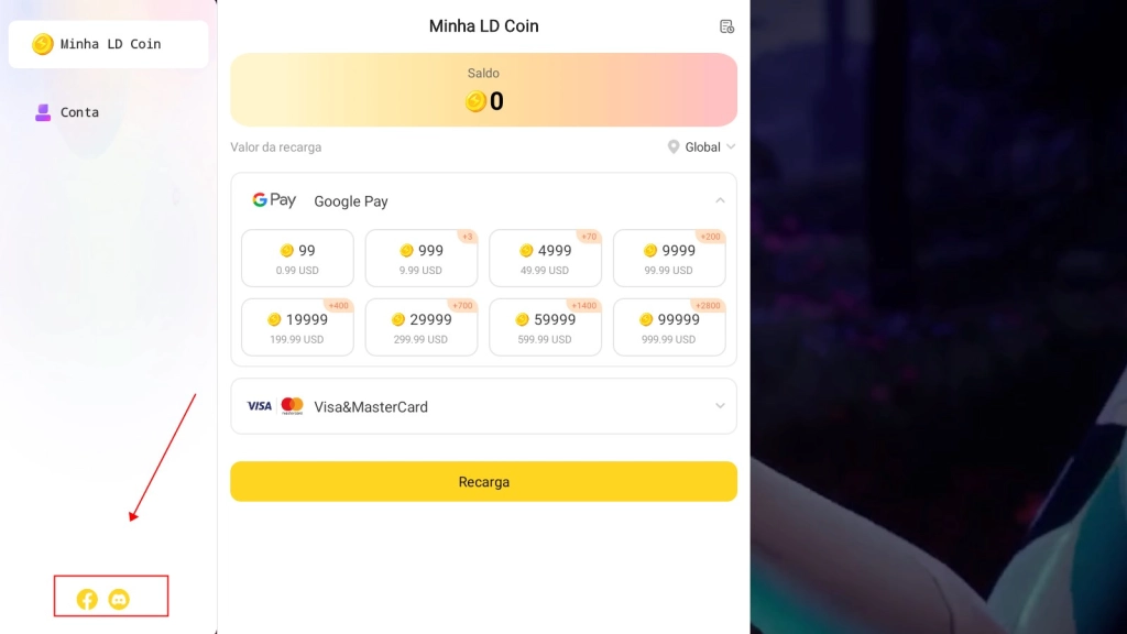 Promoção de recarga para Nexus: Nebula Echoes