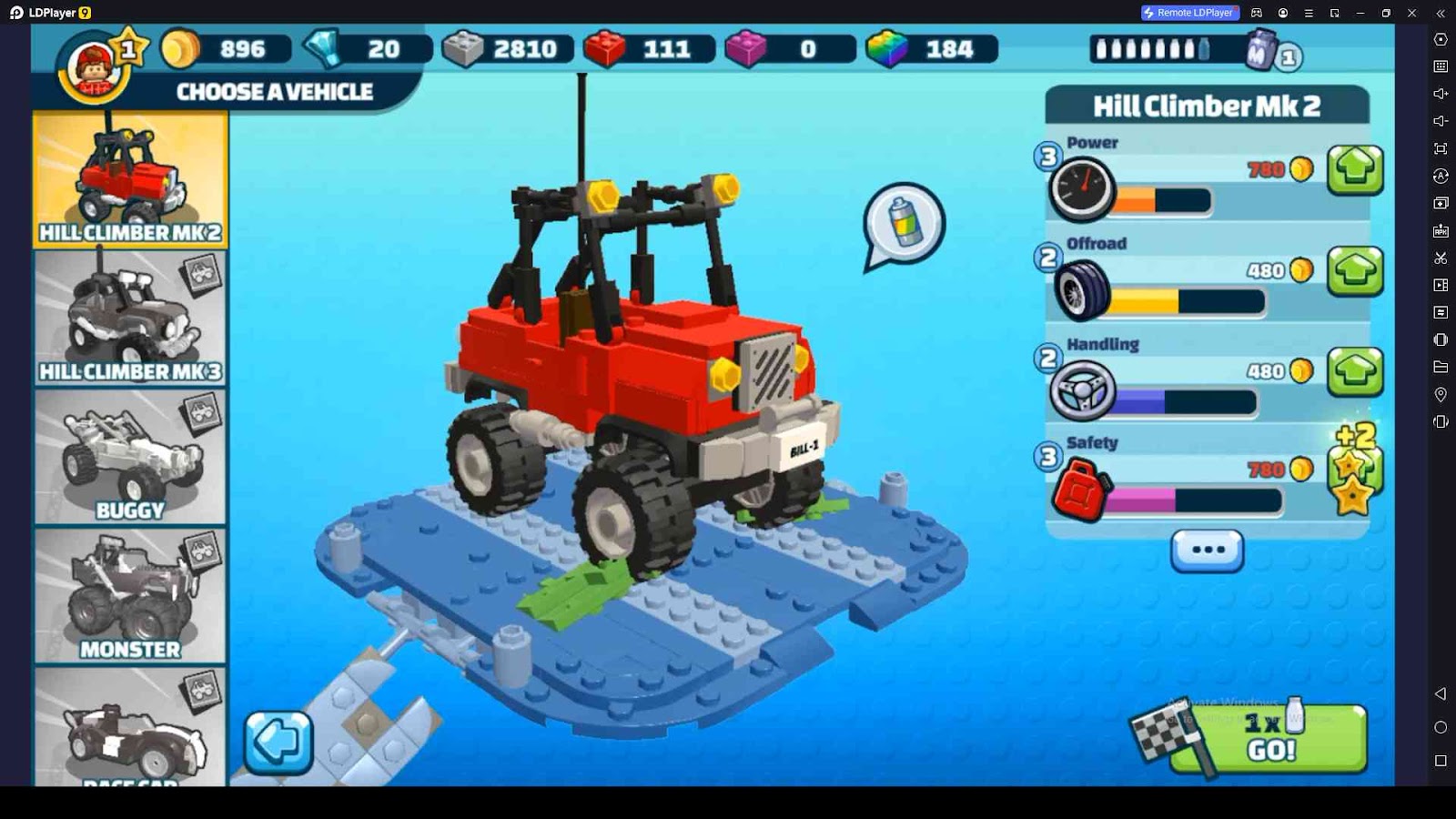 Upgrade Your Cars in LEGO Hill Climb Adventures