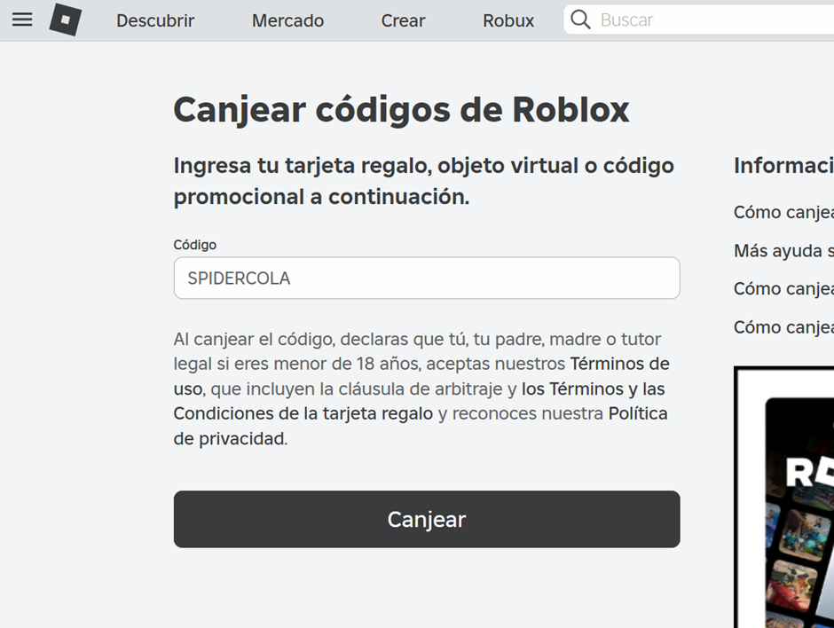 Códigos de regalo para Roblox (Agosto 2024)