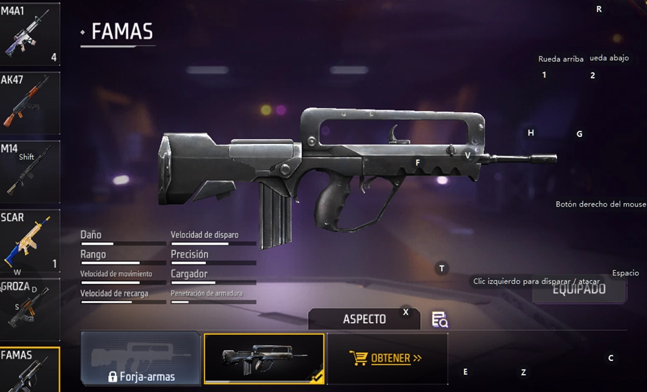 Top 10 mejores armas en Free Fire