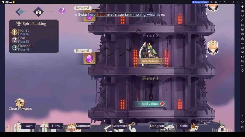 Clear Dungeon Battles