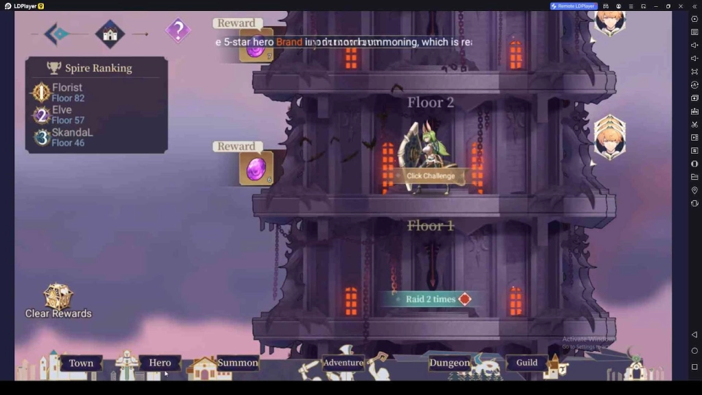 Clear Dungeon Battles