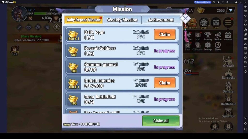 Claim Available Rewards