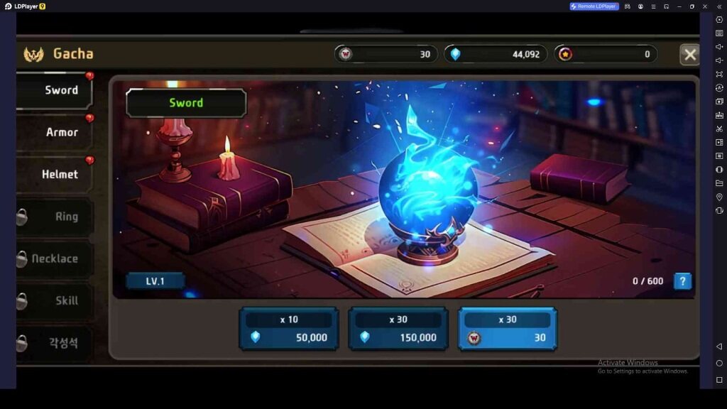 Summon the Best Equipment in Mega Knight : Idle RPG 