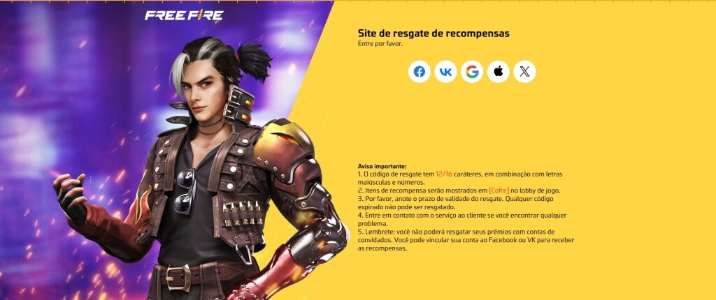Códigos de recompensa de Free Fire (Abril 2025)