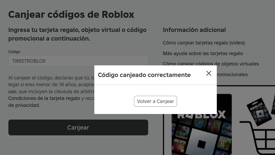 Códigos de regalo para Roblox (Agosto 2024)