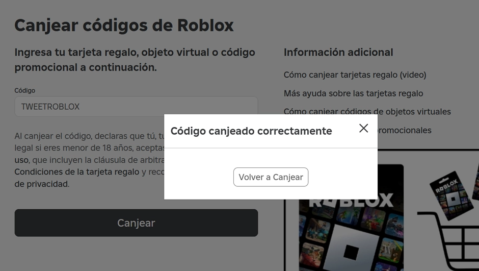 Códigos de regalo para Roblox (Agosto 2024)