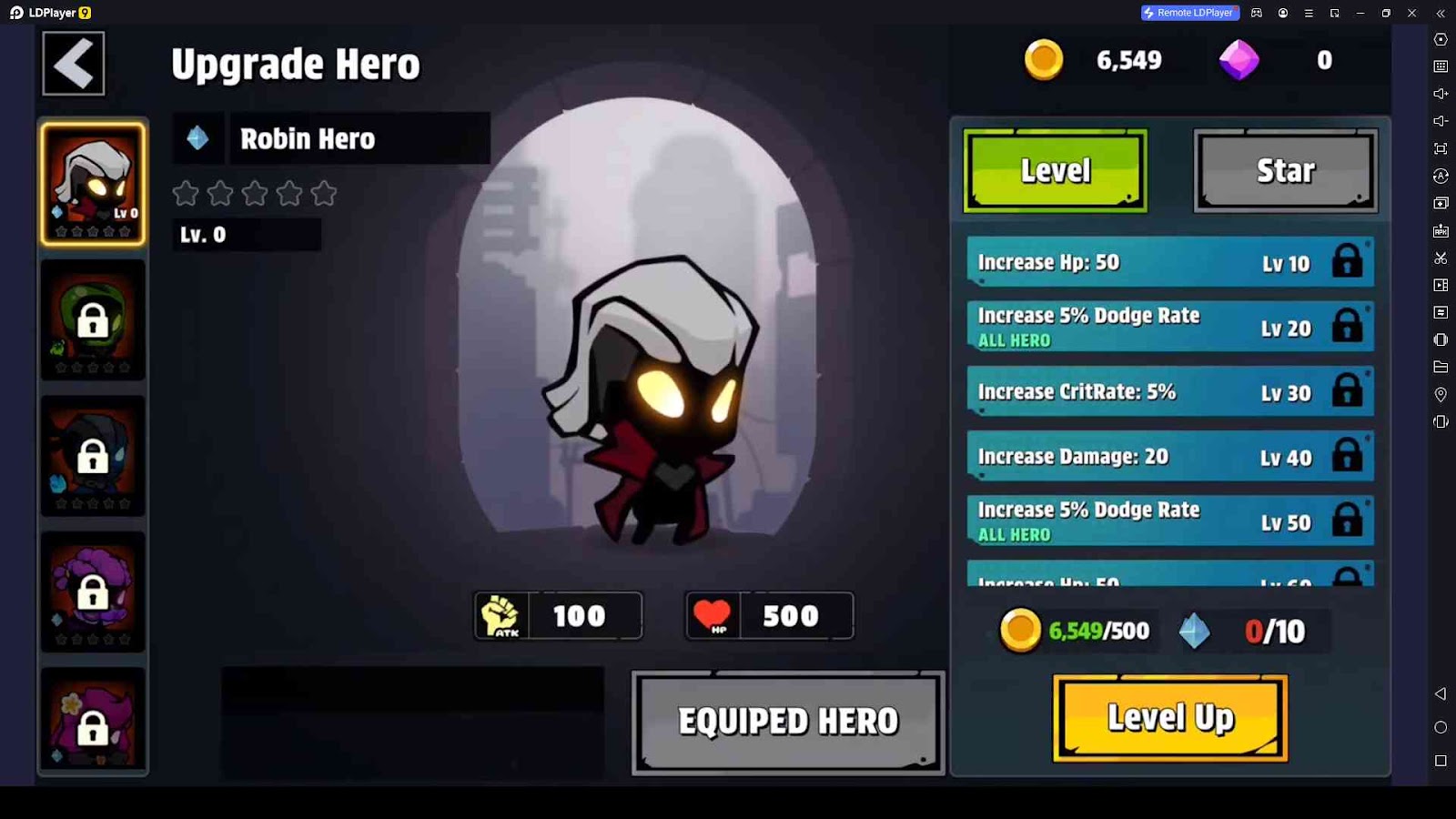 Unlock Heroes and Enhance Them 