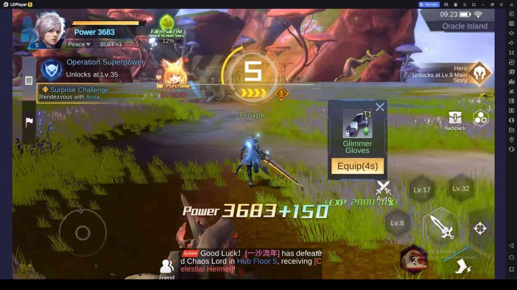 Power up the Hero with the Best Equipment