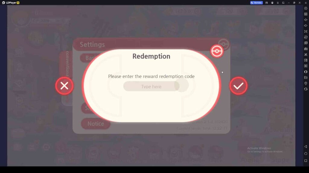 Redeeming Process for the Codes in Trainer Trials Saga