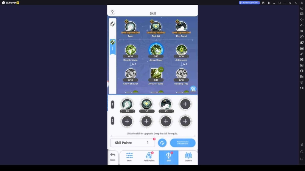 Allocate Skill Points and Enhance the Skills 