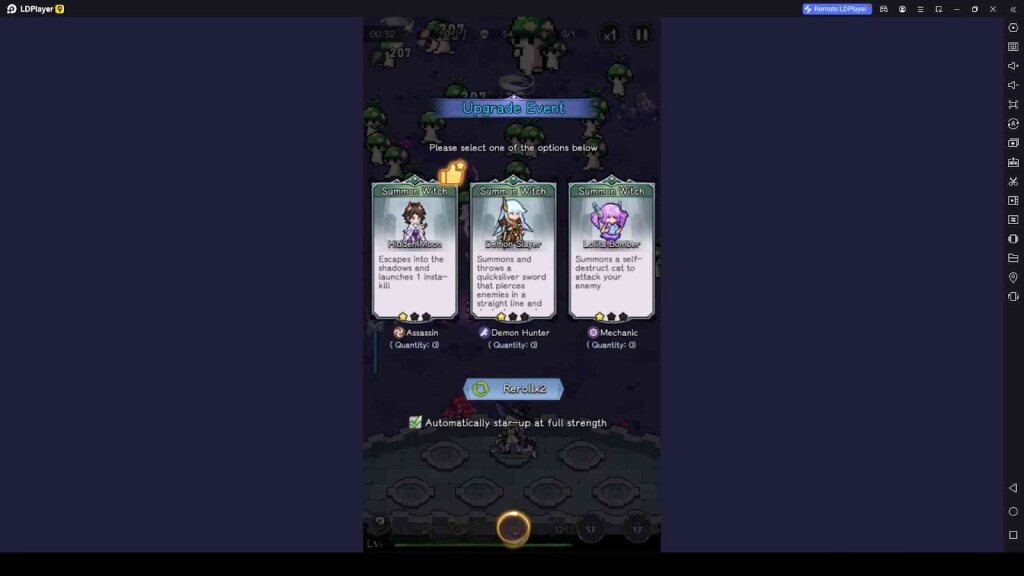 Choose the Best One in the Upgrade Events 