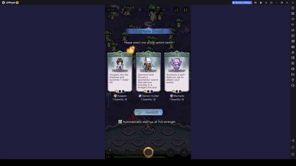 Choose the Best One in the Upgrade Events 