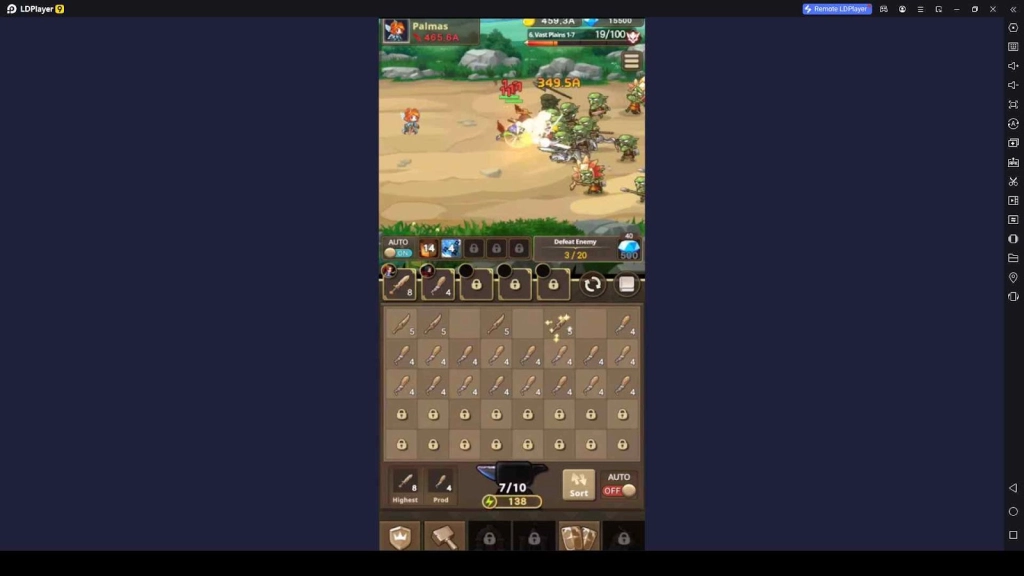 Craft Swords and Merge to Level Them Up