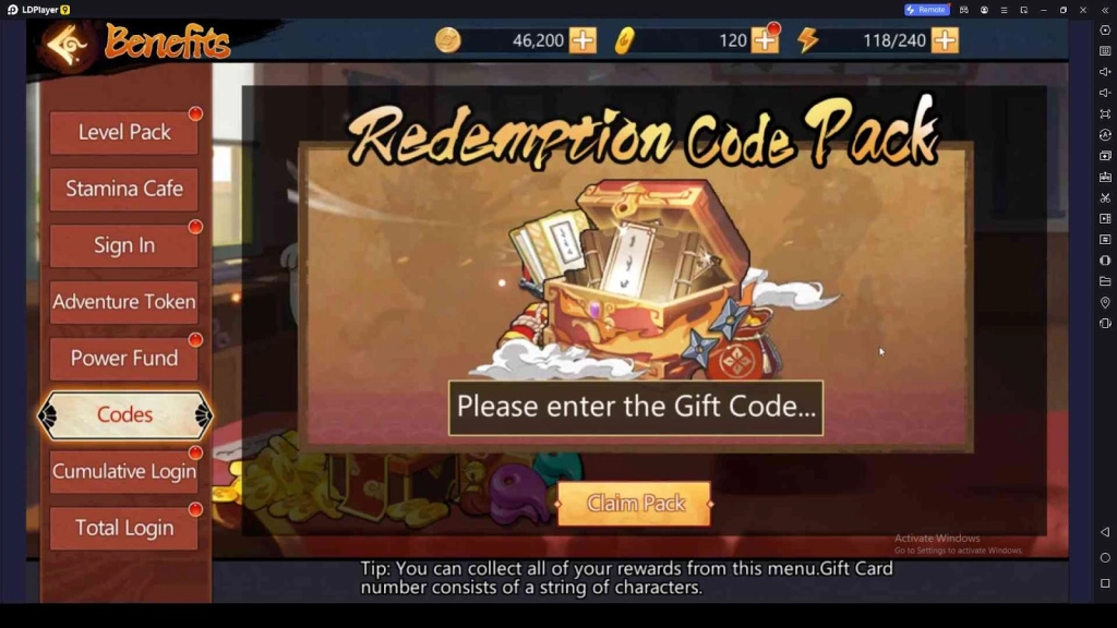 Redeem Your Codes
