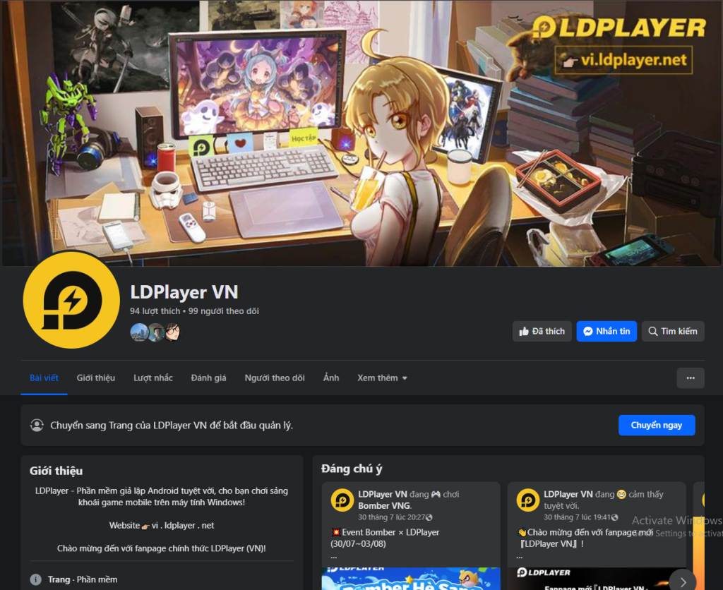 Chào mừng đến với fanpage mới『LDPlayer VN』!