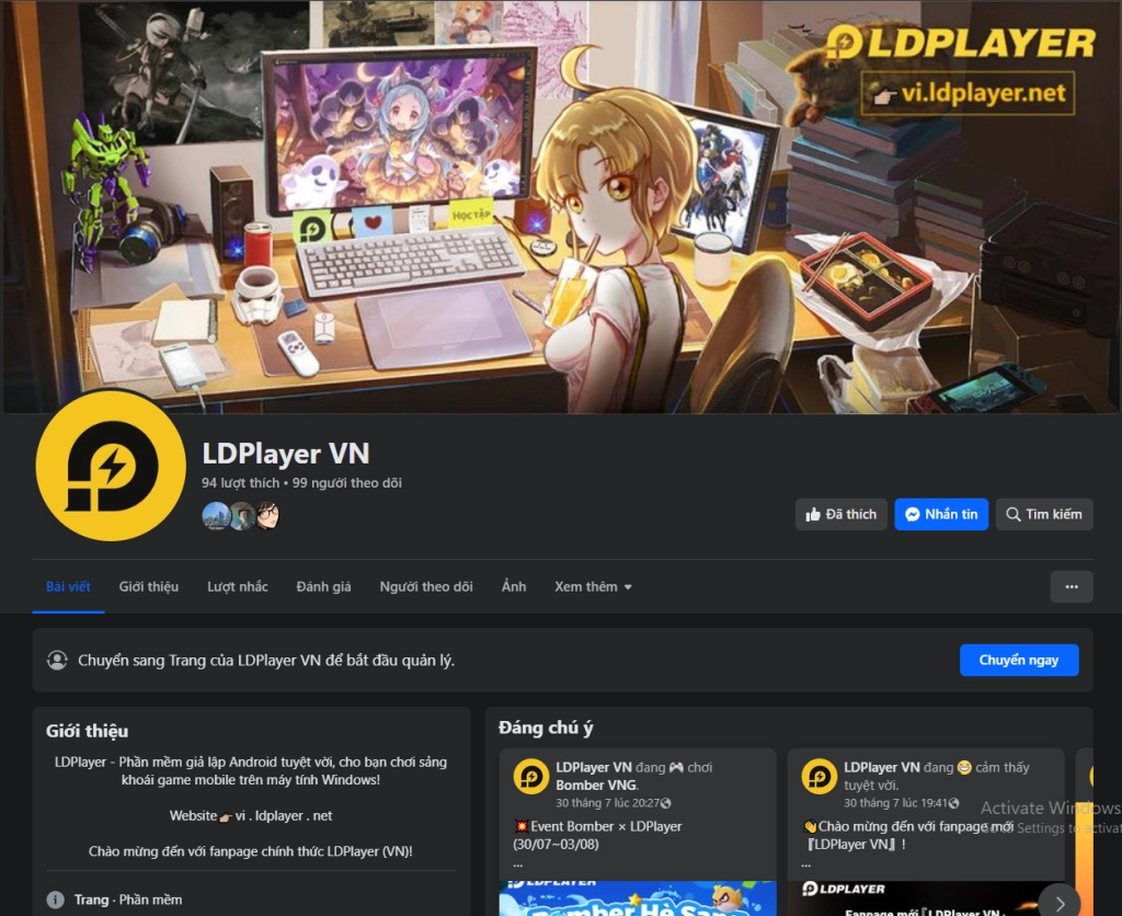 Chào mừng đến với fanpage mới『LDPlayer VN』!