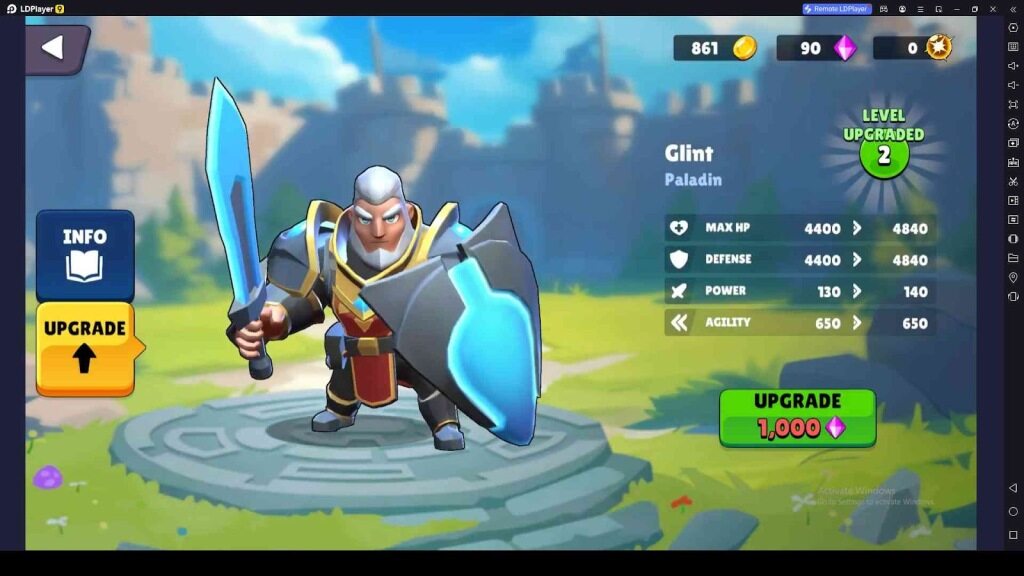 Upgrade Heroes and Units