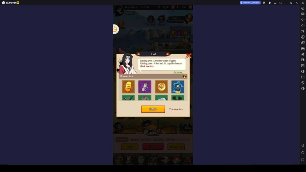 Raid for More Rewards in Relics Shinobi Hunter